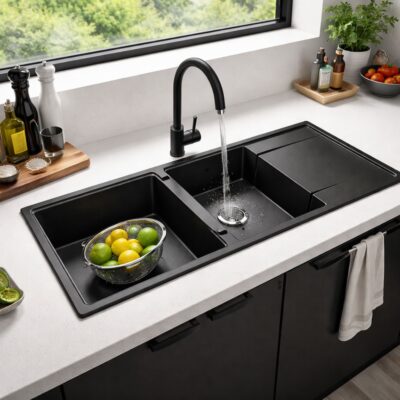LAVEO Megalo Double Bowl Granite Basin