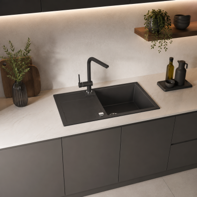 LAVEO Barbados Single Bowl Granite Basin